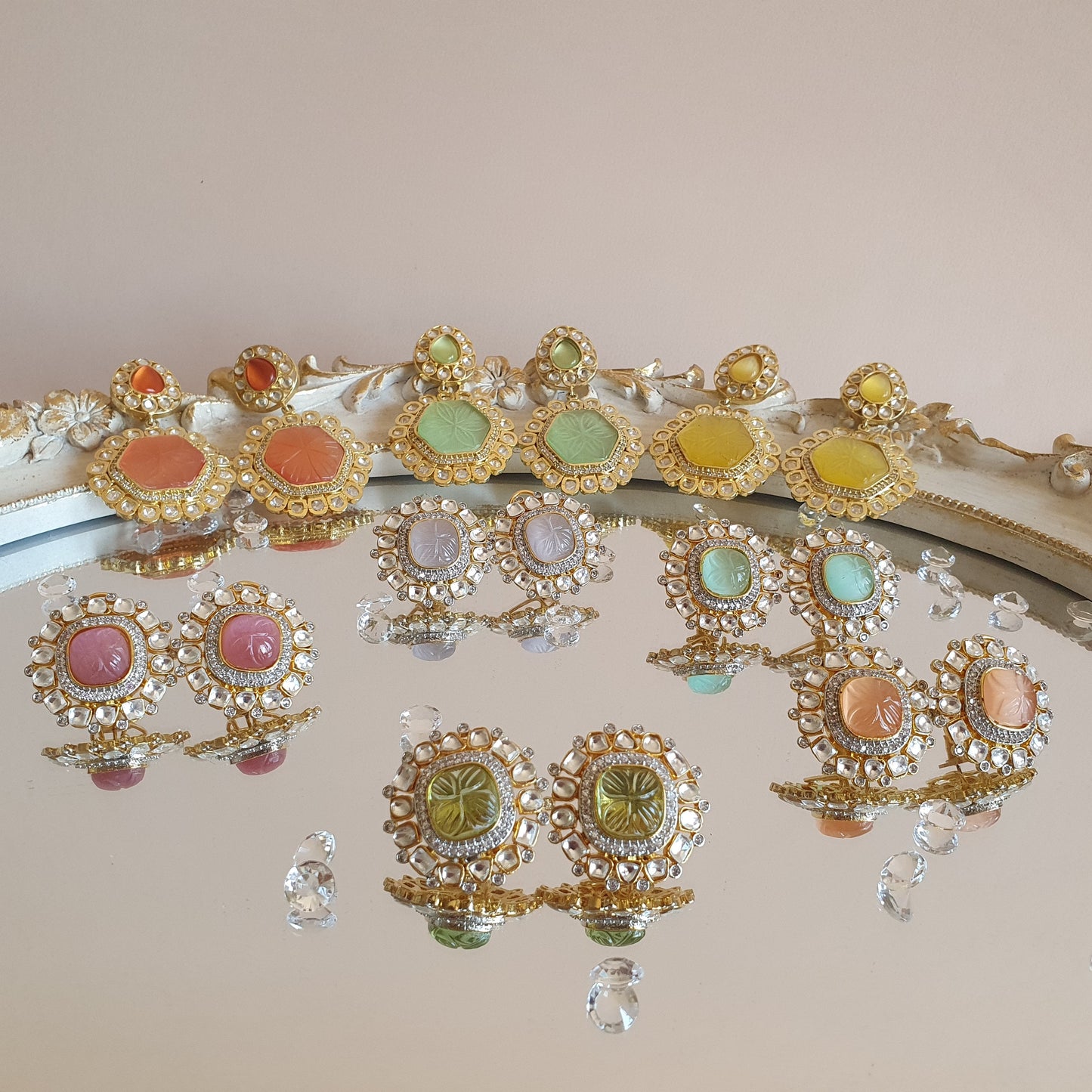 Applegreen Kundan Studs