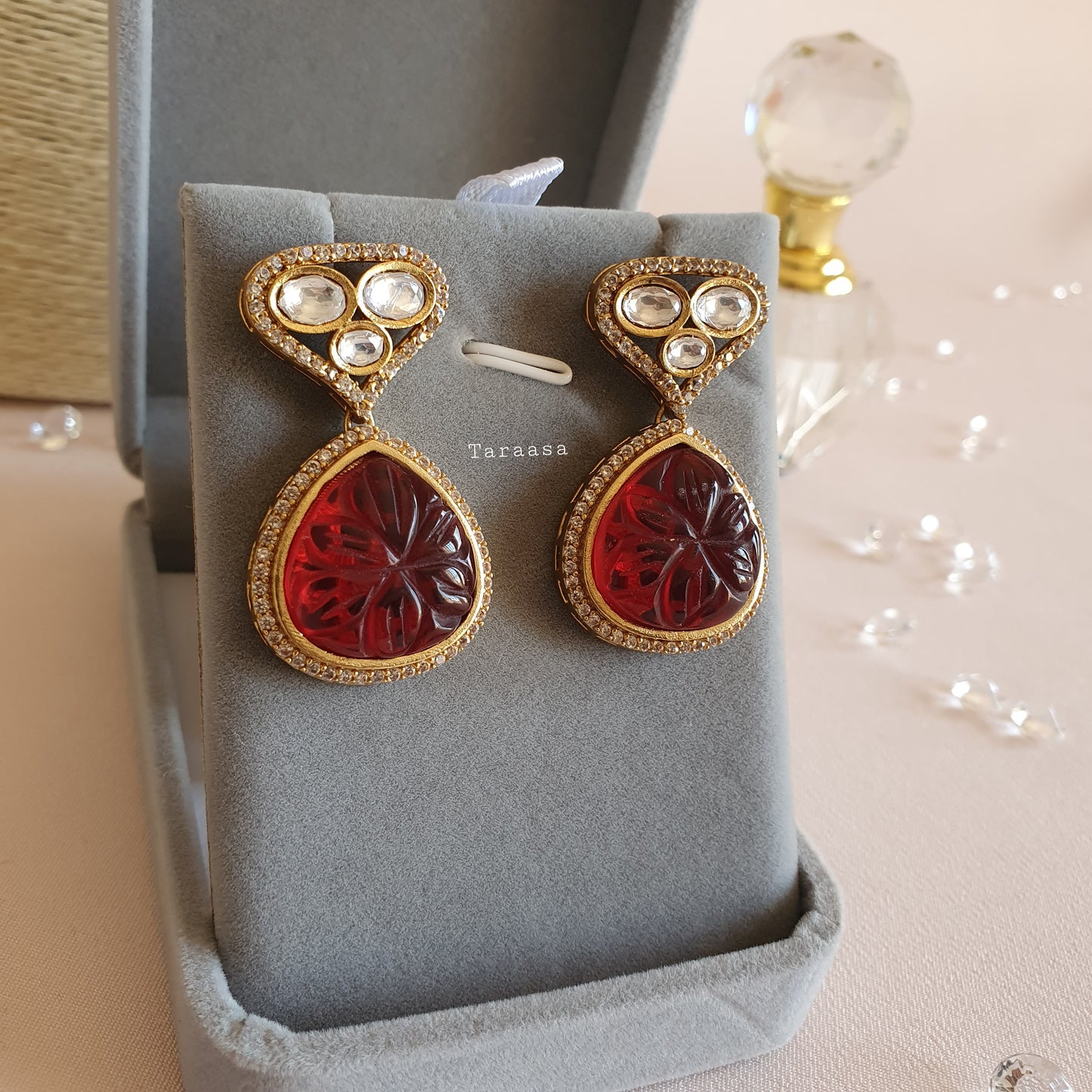 Monalisa Necklace Set - Red