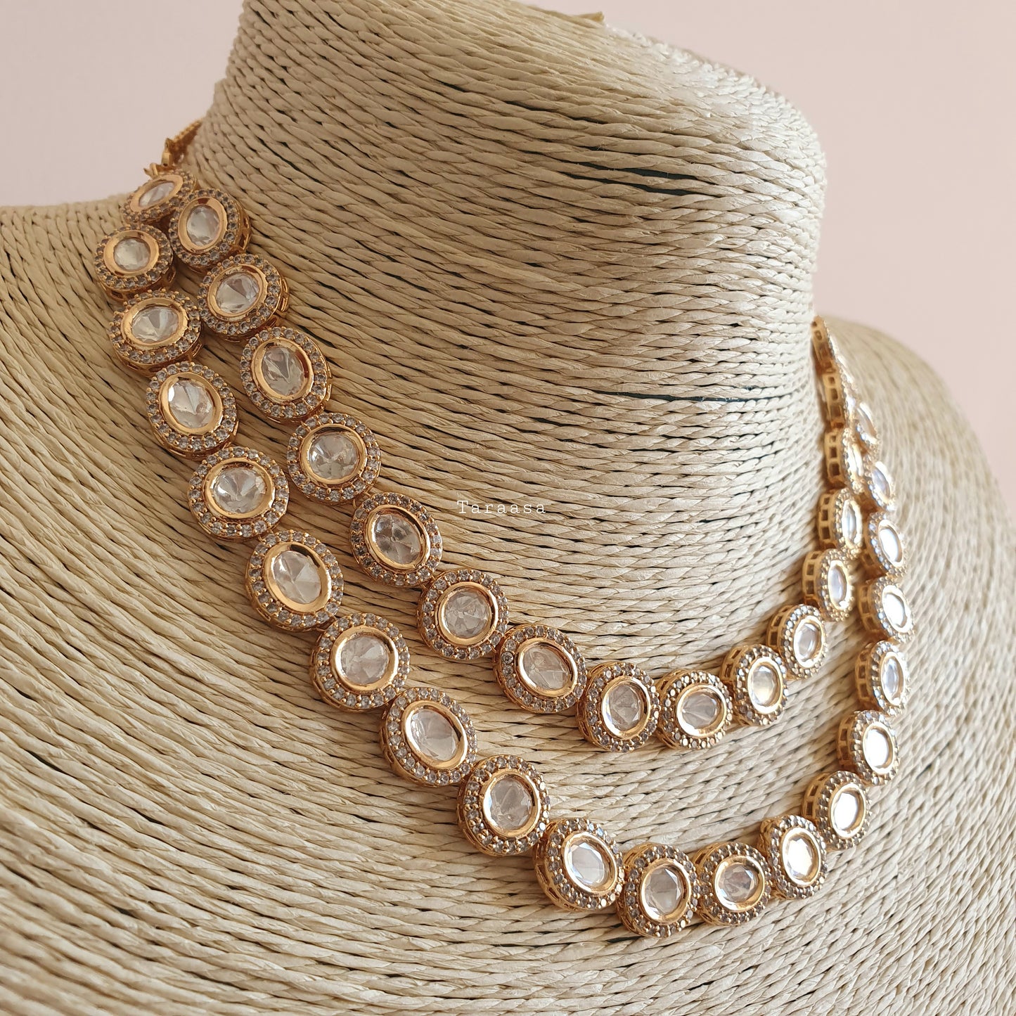 Double Layered Kundan Necklace Set