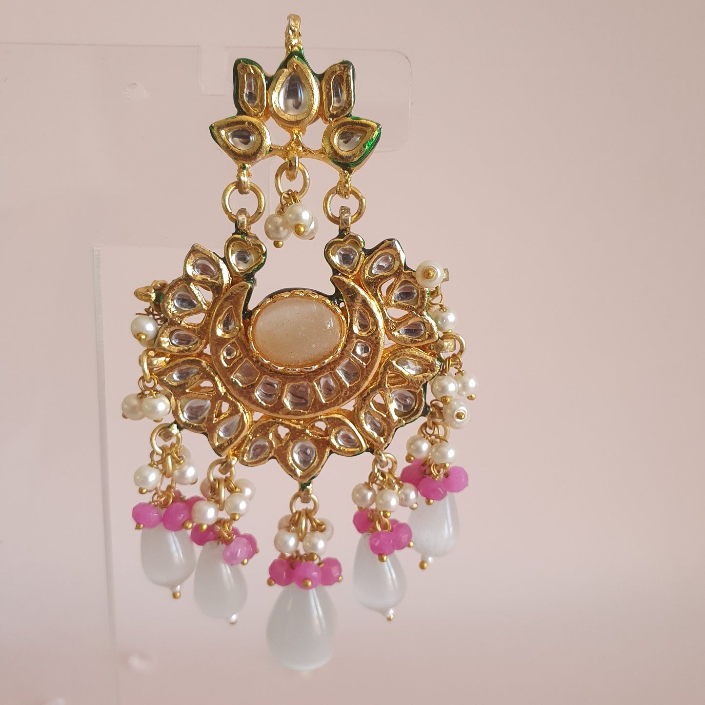 Grey Pearl Kundan Choker