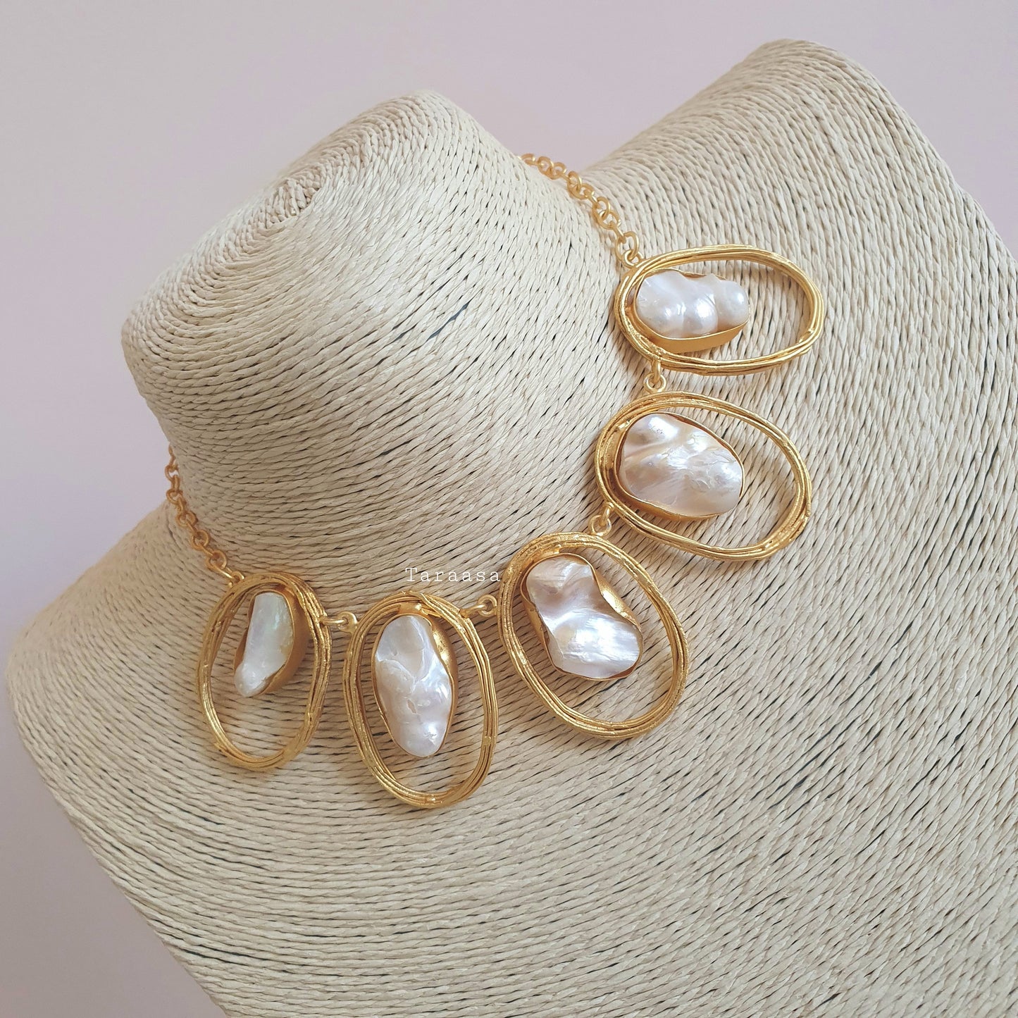 Gold & Fresh Water Pearl Choker