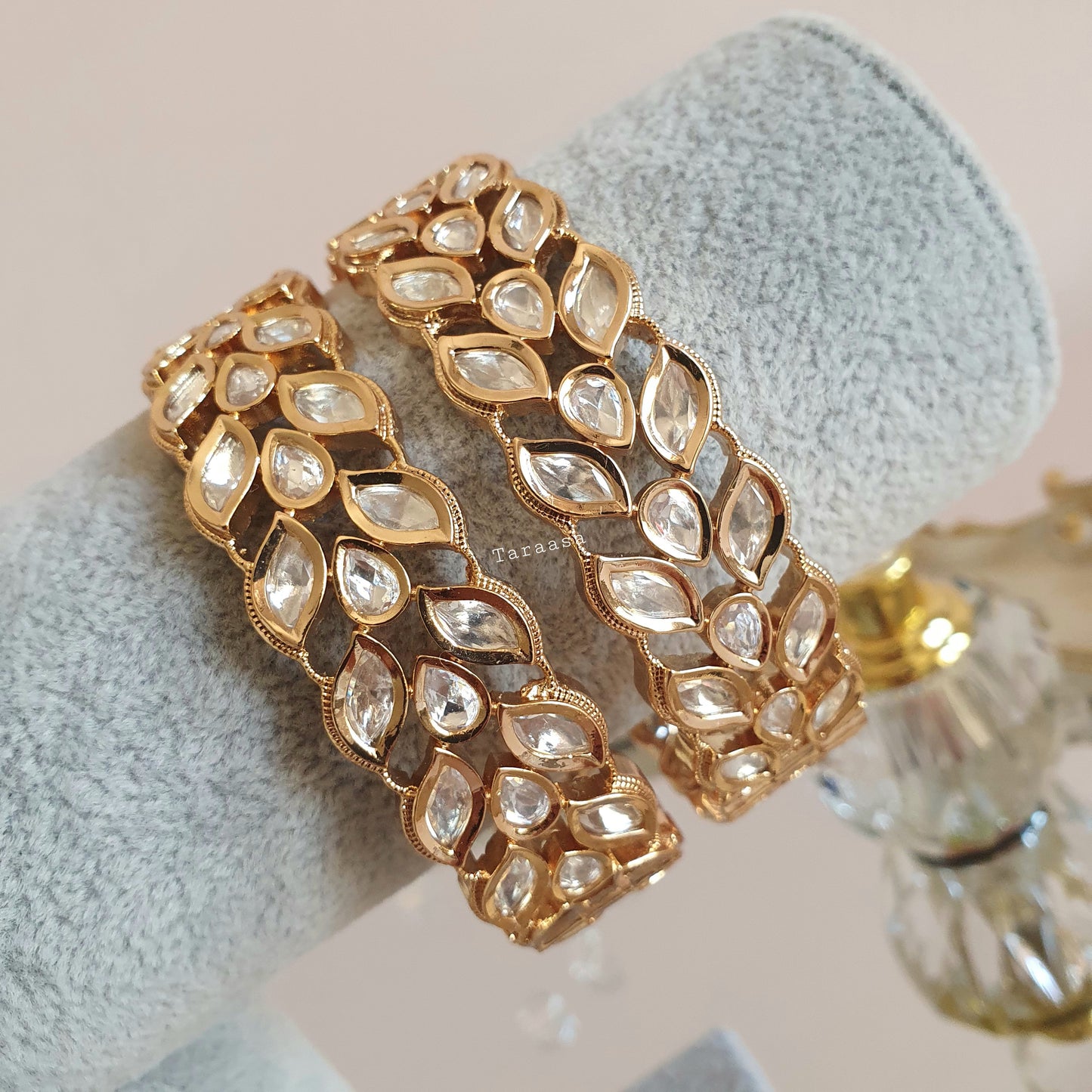 Rosegold Kundan Kangan