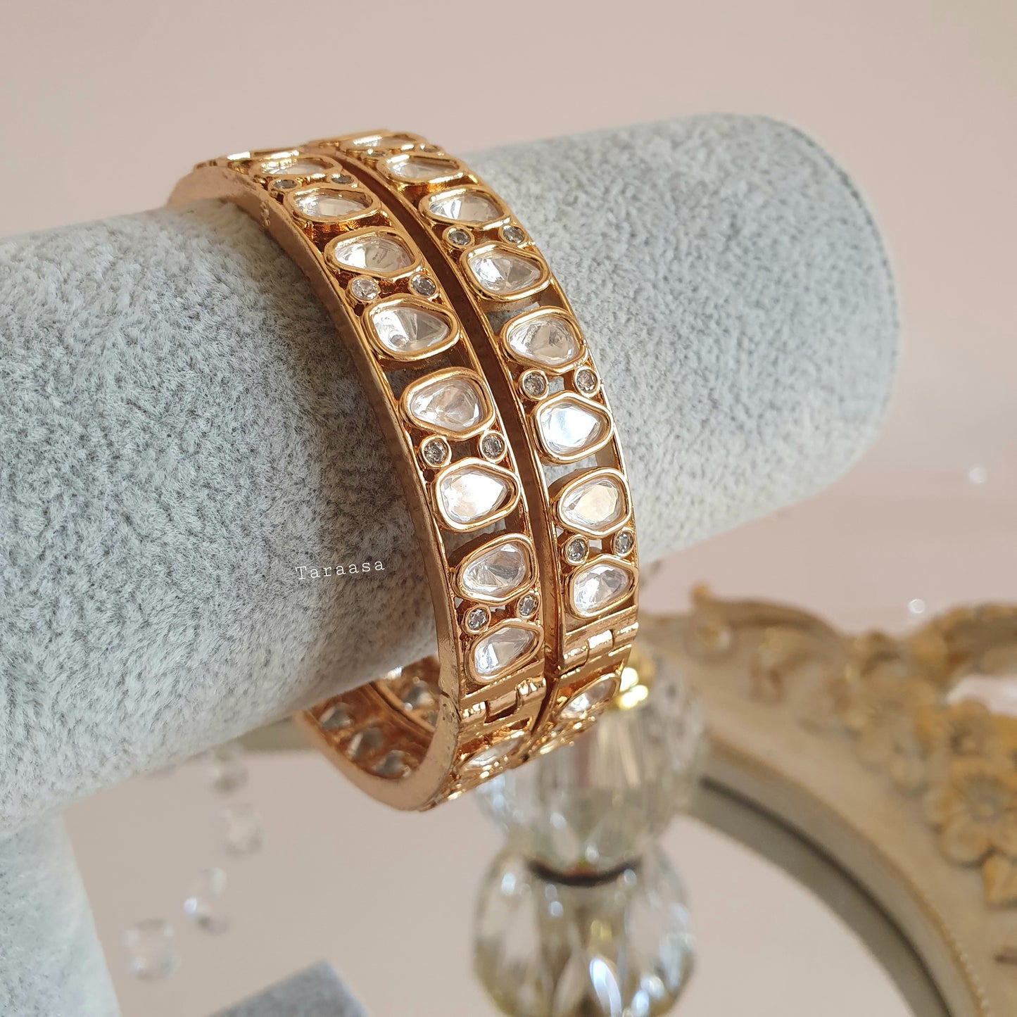 Rosegold Kundan Kangan