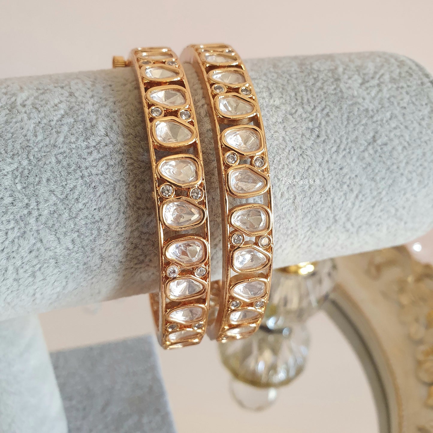 Rosegold Kundan Kangan