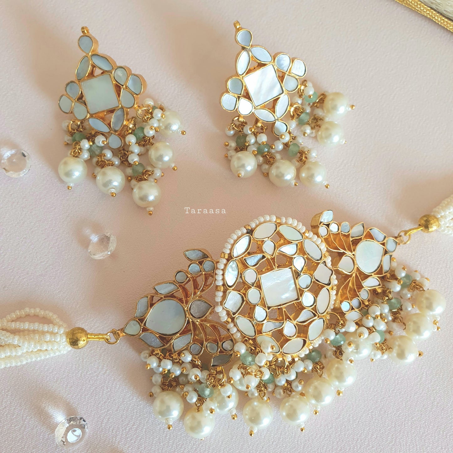 Mother of Pearl Choker Set