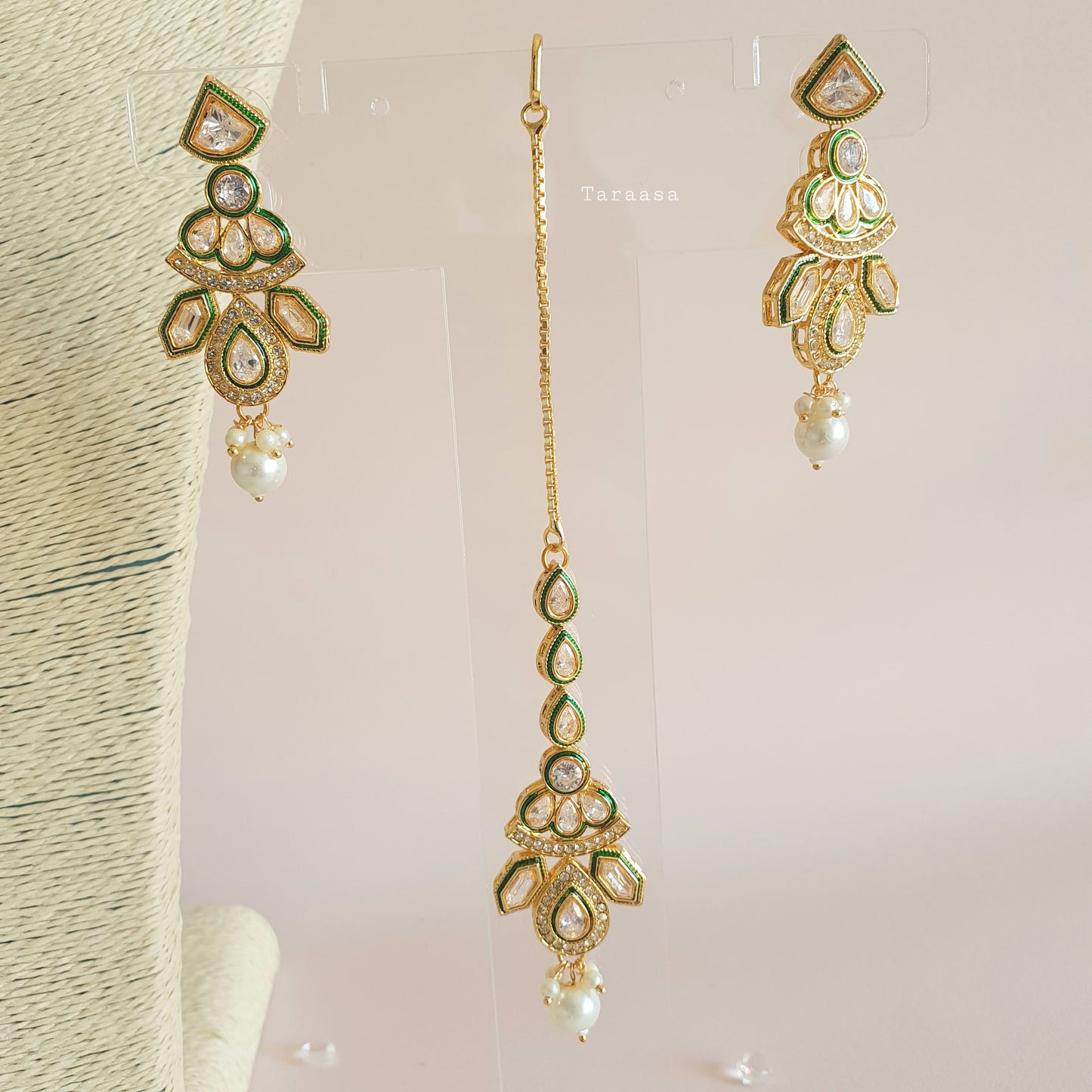 Kundan Set - Pearl