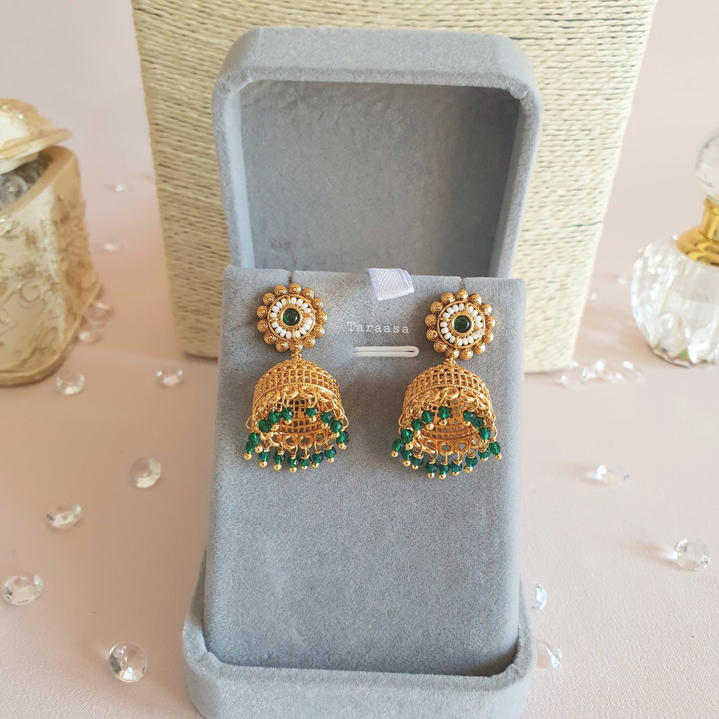 South Indian Choker - Emerald