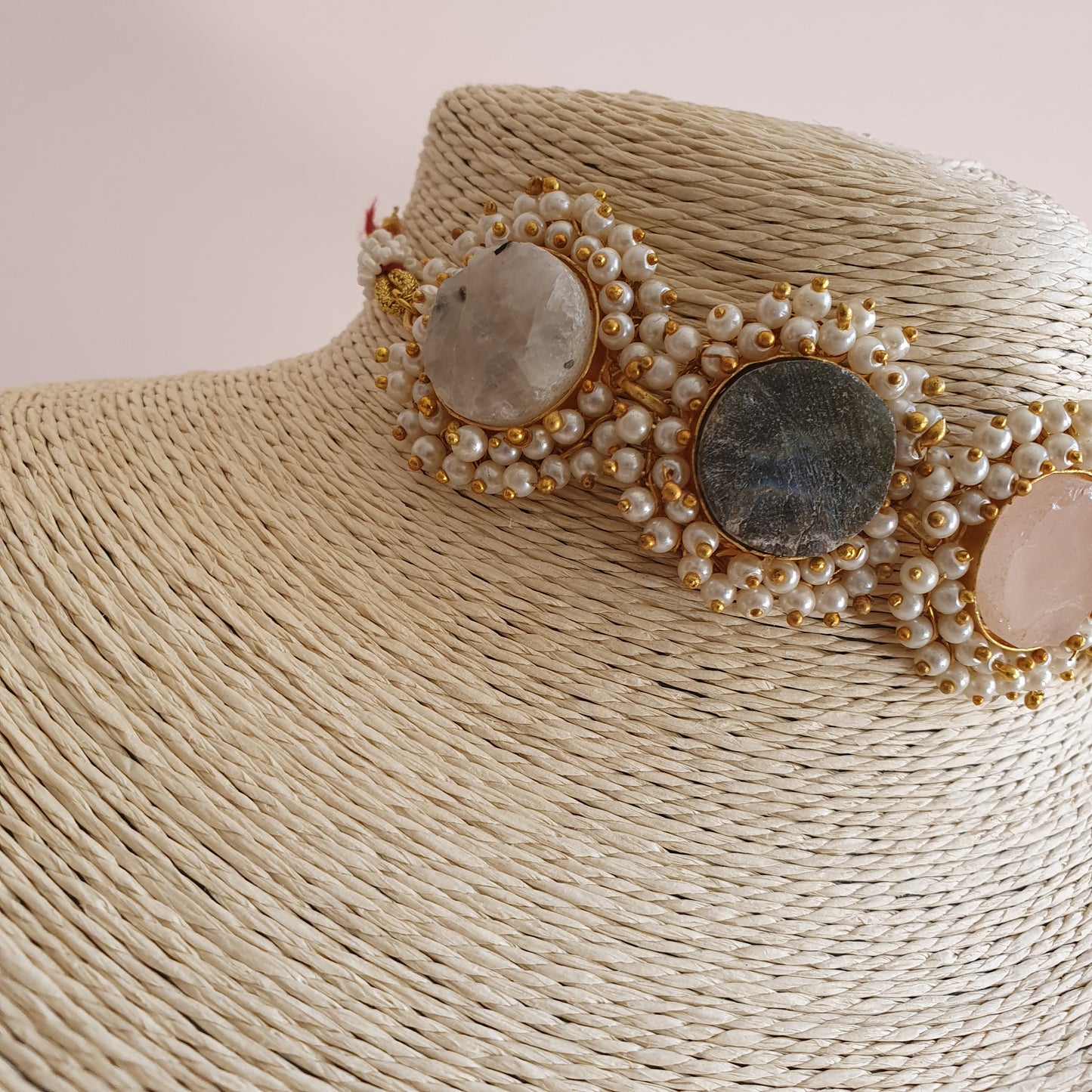 Multicolour Quartz Crystal Choker