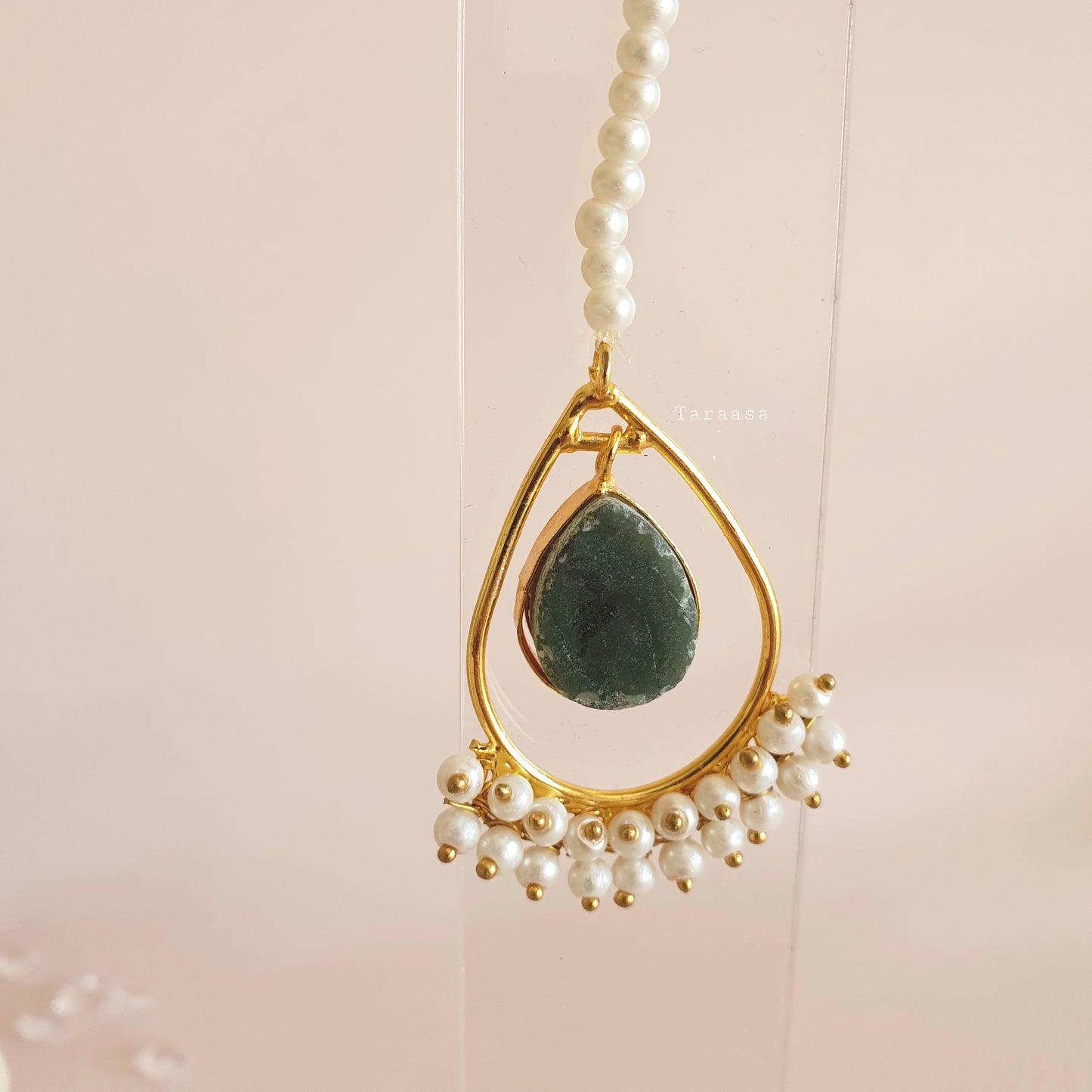 Dark Jade Quartz Crystal Choker