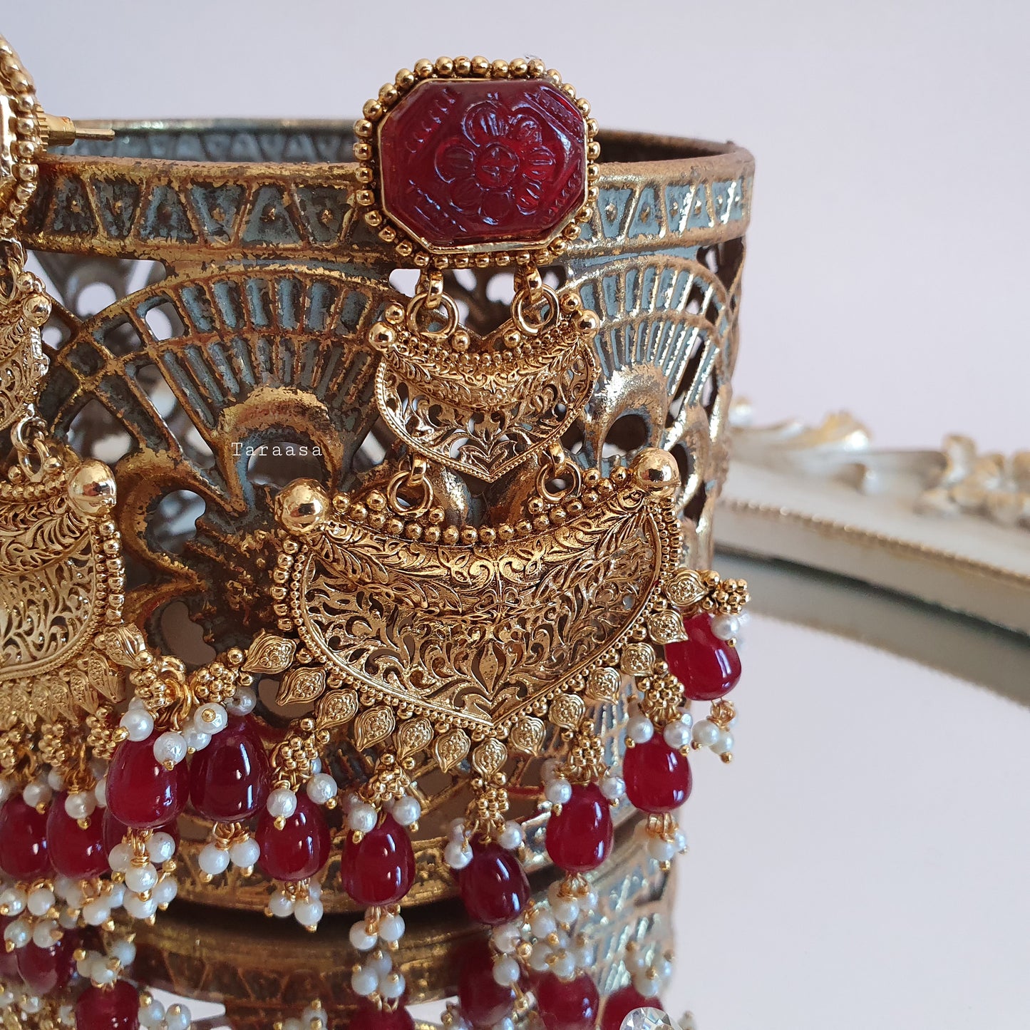 Traditional Earring - Red