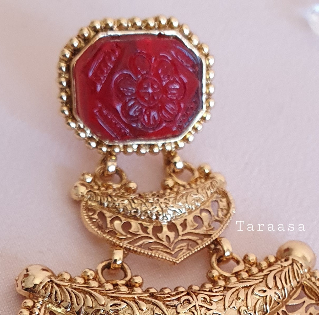 Traditional Earring - Red