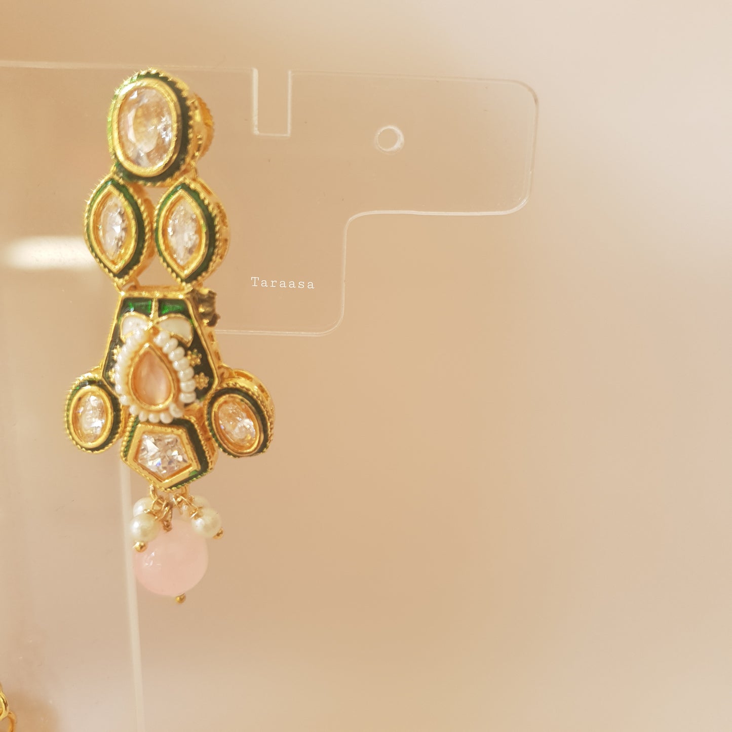 Kundan Necklace Set Multicolour