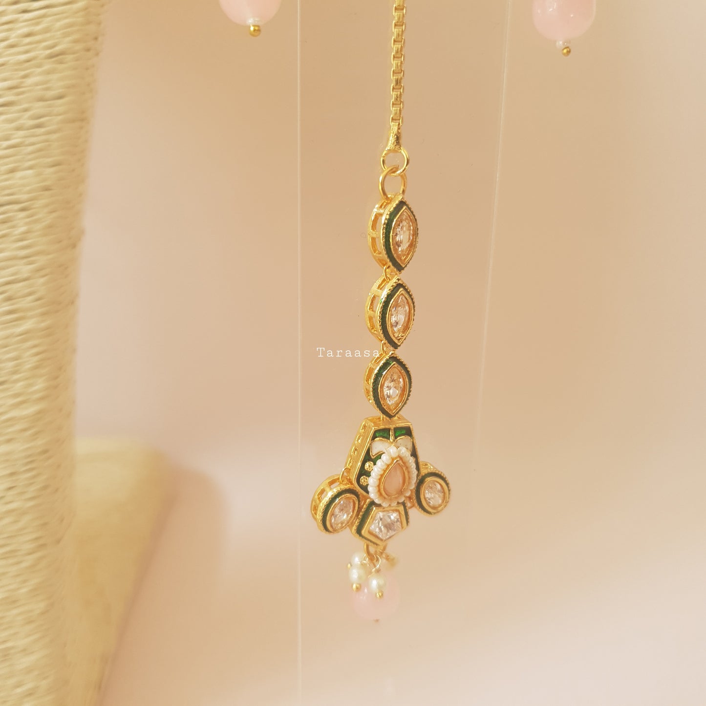 Kundan Necklace Set Multicolour