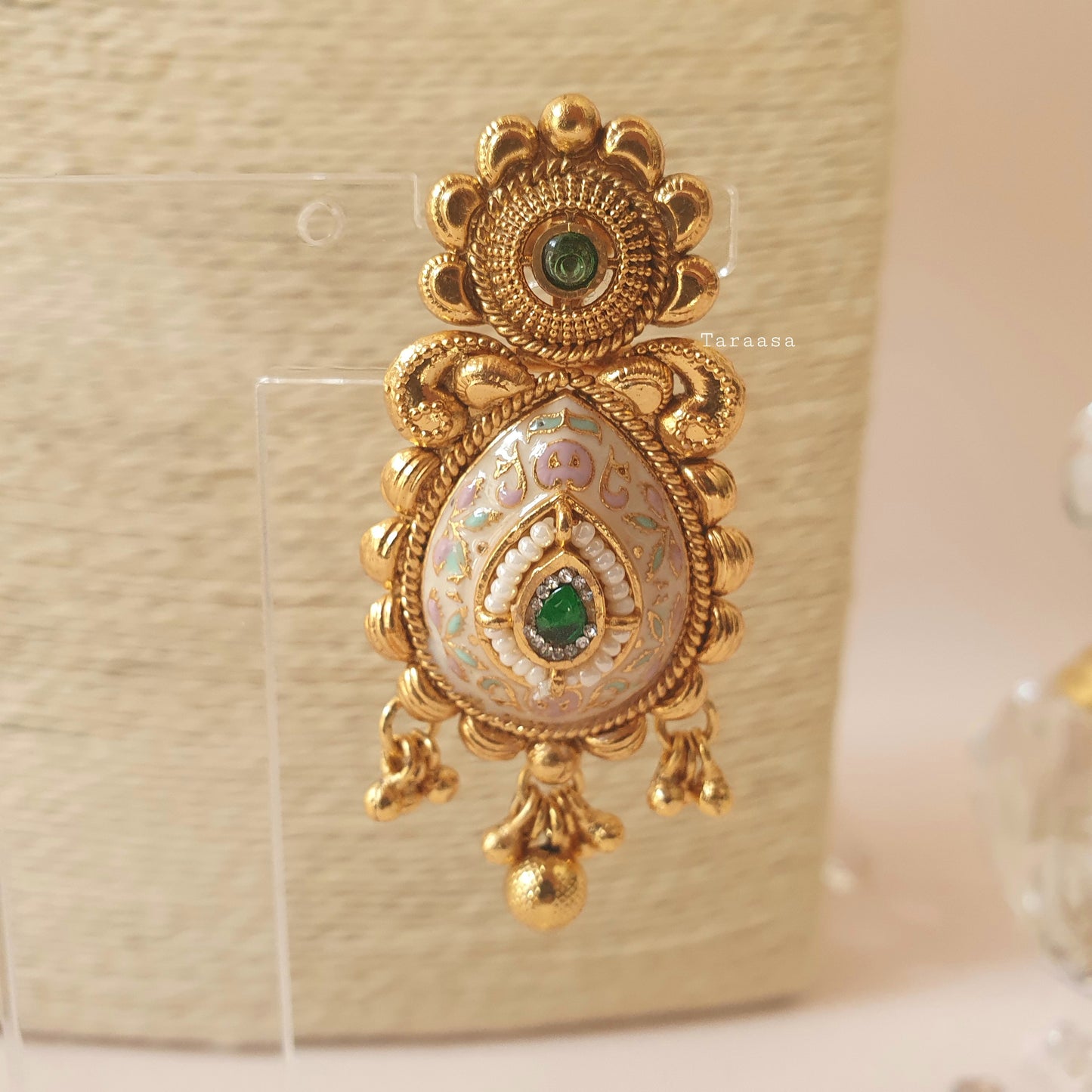 Heritage Meenakari Choker Emerald