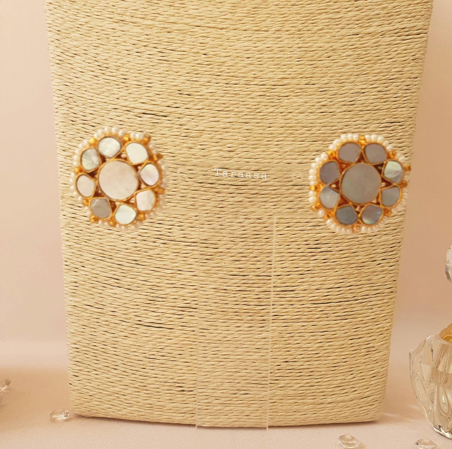Mother of Pearl Necklace Set Flat Drops