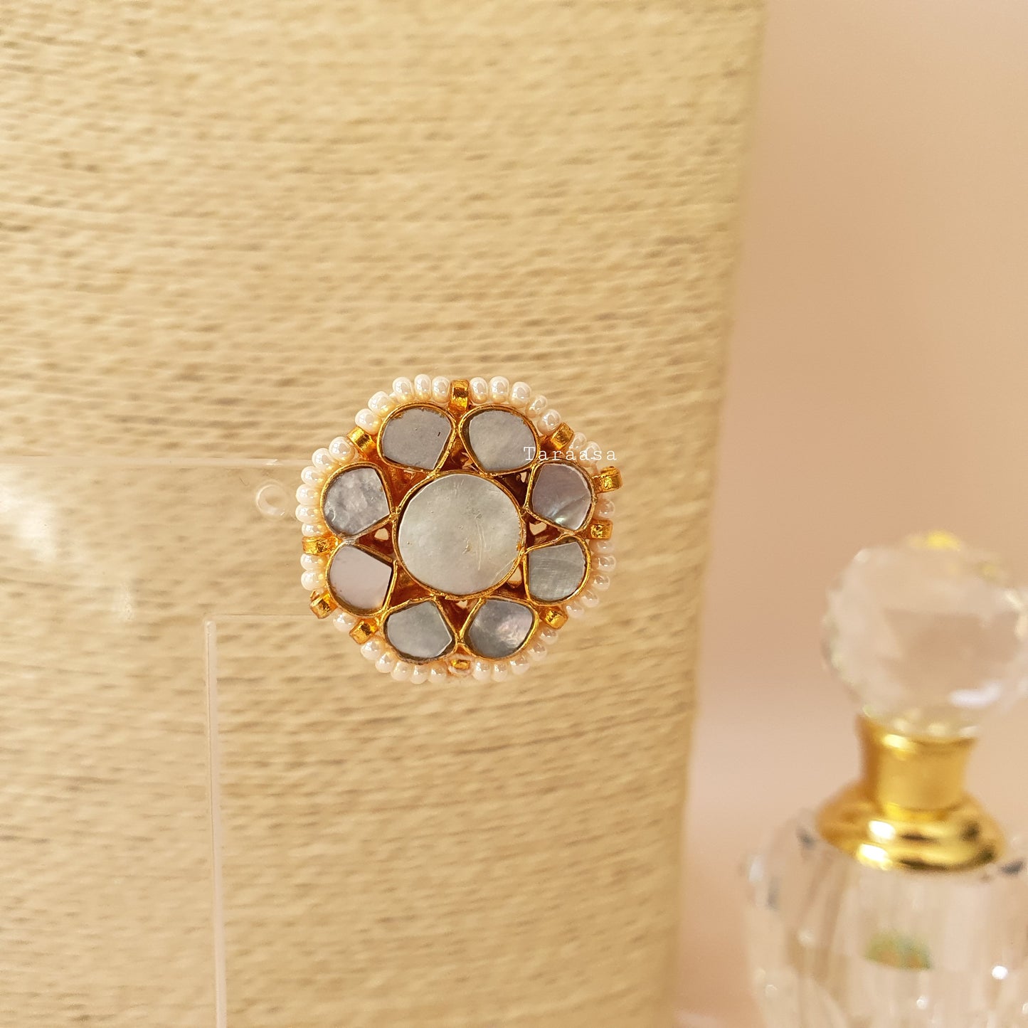 Mother of Pearl Necklace Set Flat Drops