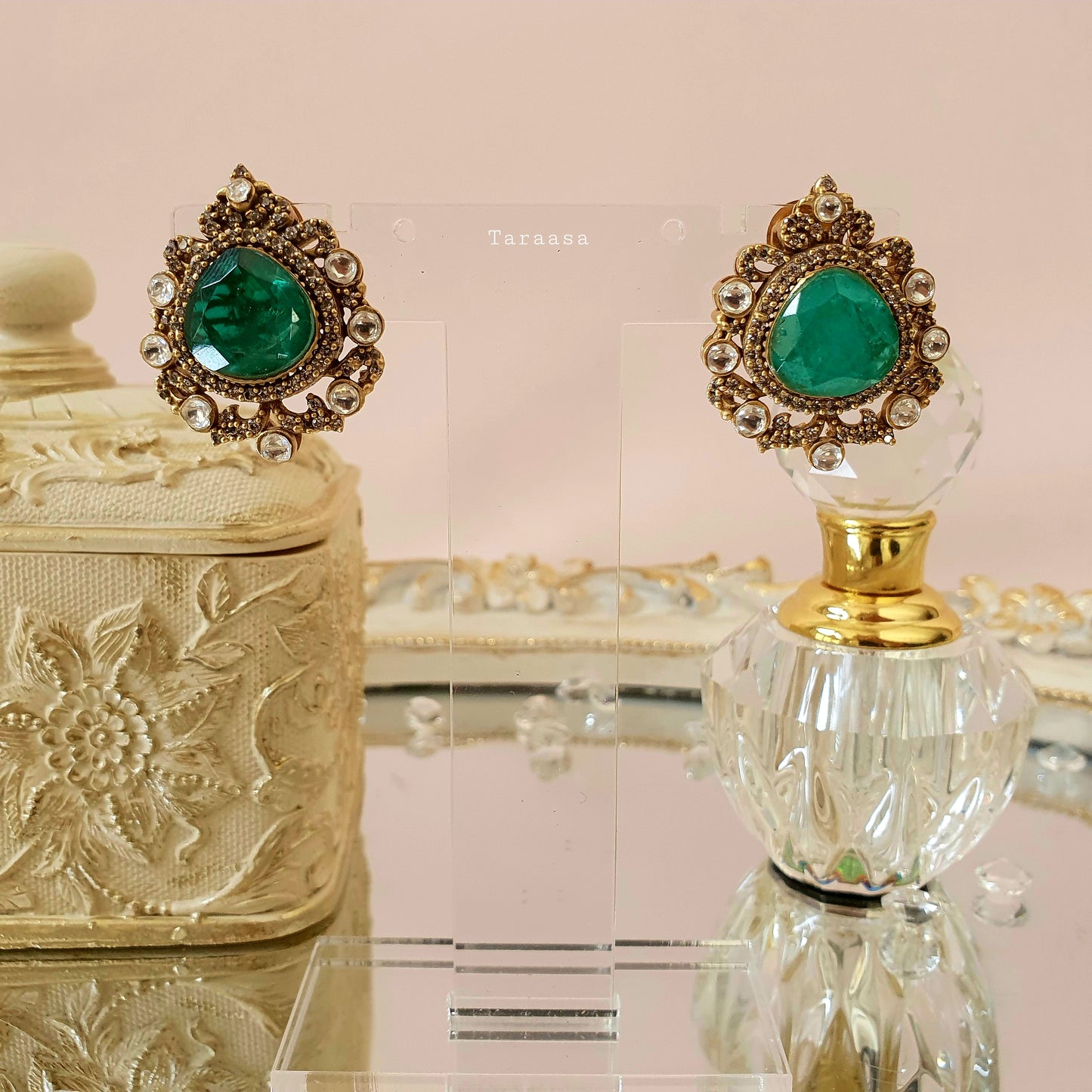 Carribean Sea Kundan Studs
