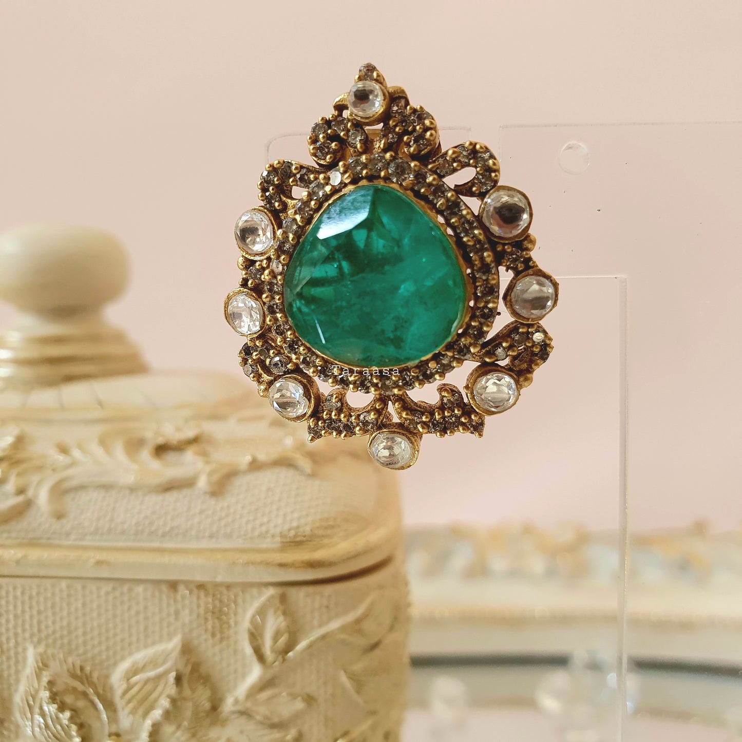 Carribean Sea Kundan Studs