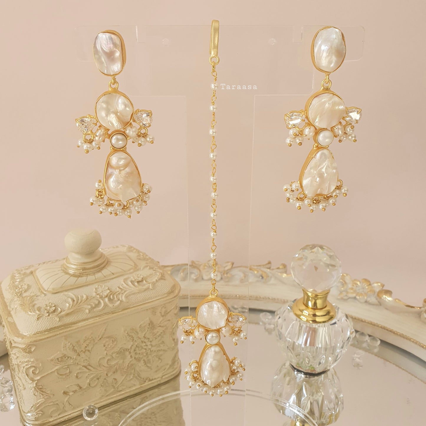 Freshwater Pearl Maang Tikka set
