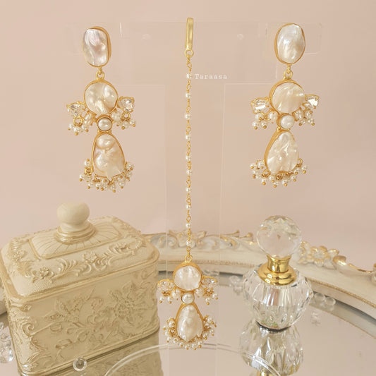 Freshwater Pearl Maang Tikka set