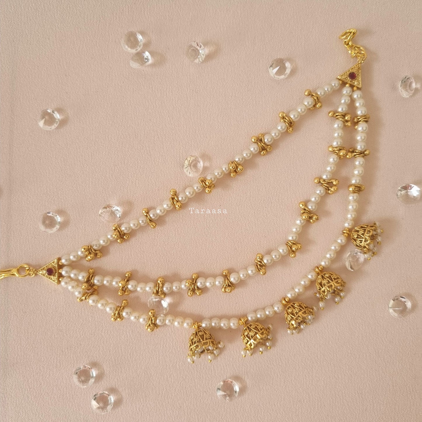 Gold & Pearl Kanchans