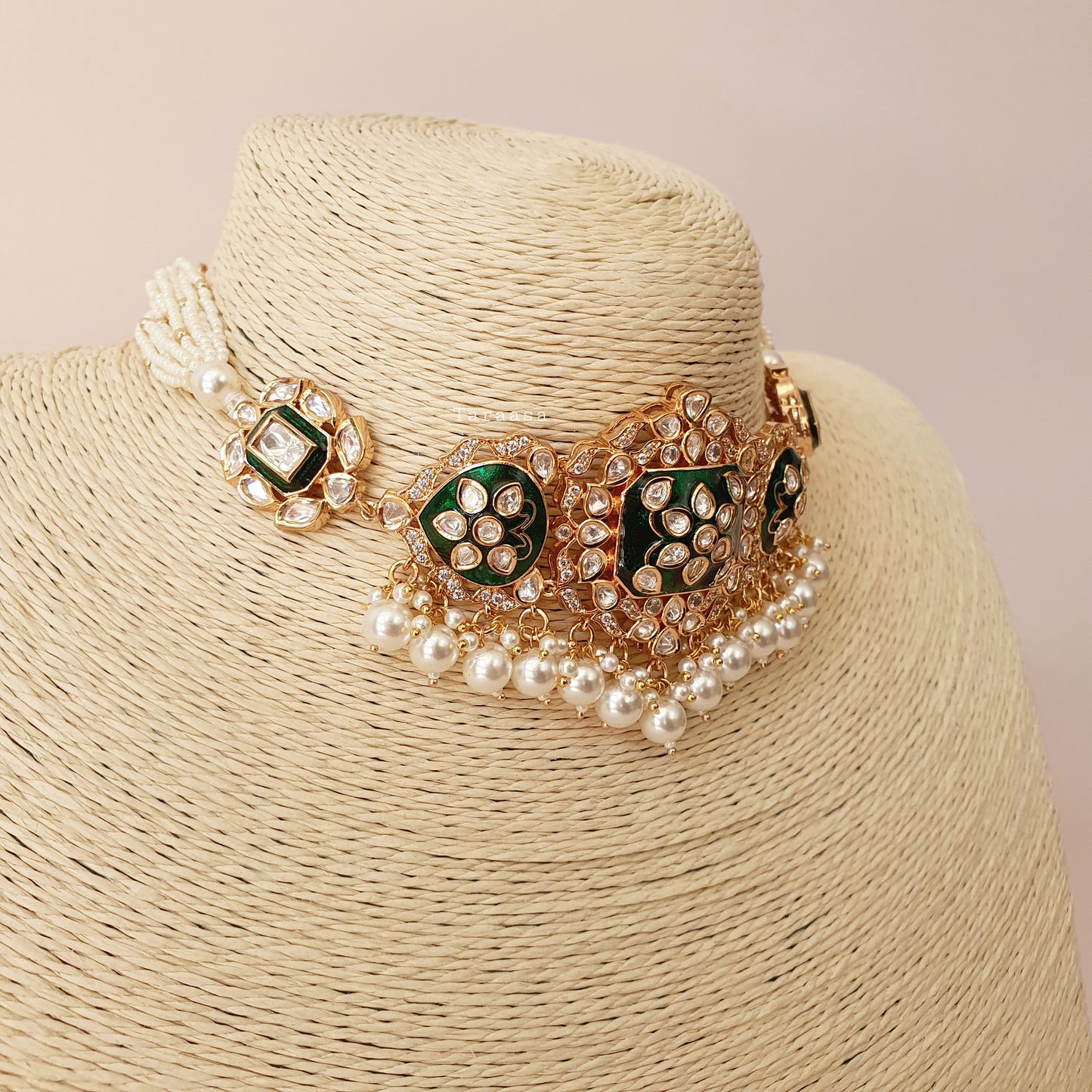 Emerald Meenakari & Kundan Choker
