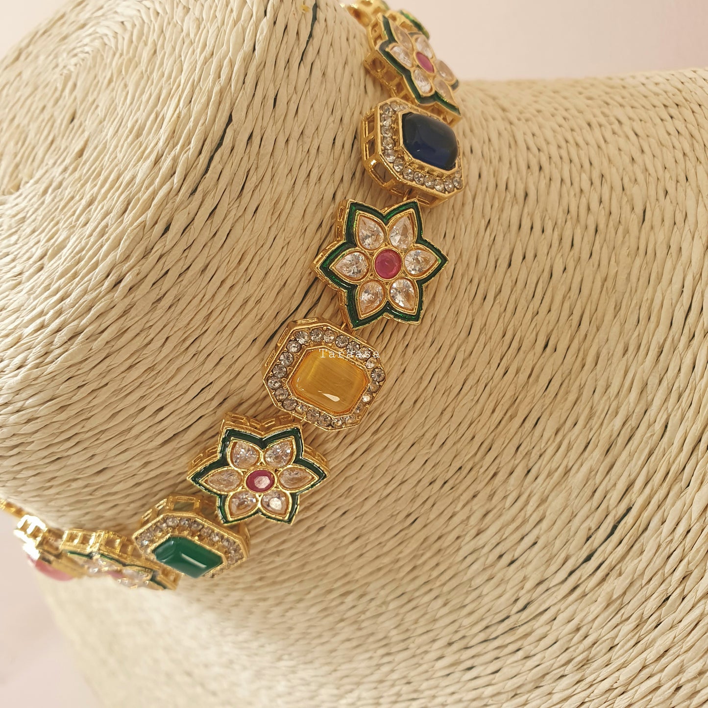 Flower Choker Set Multicolour