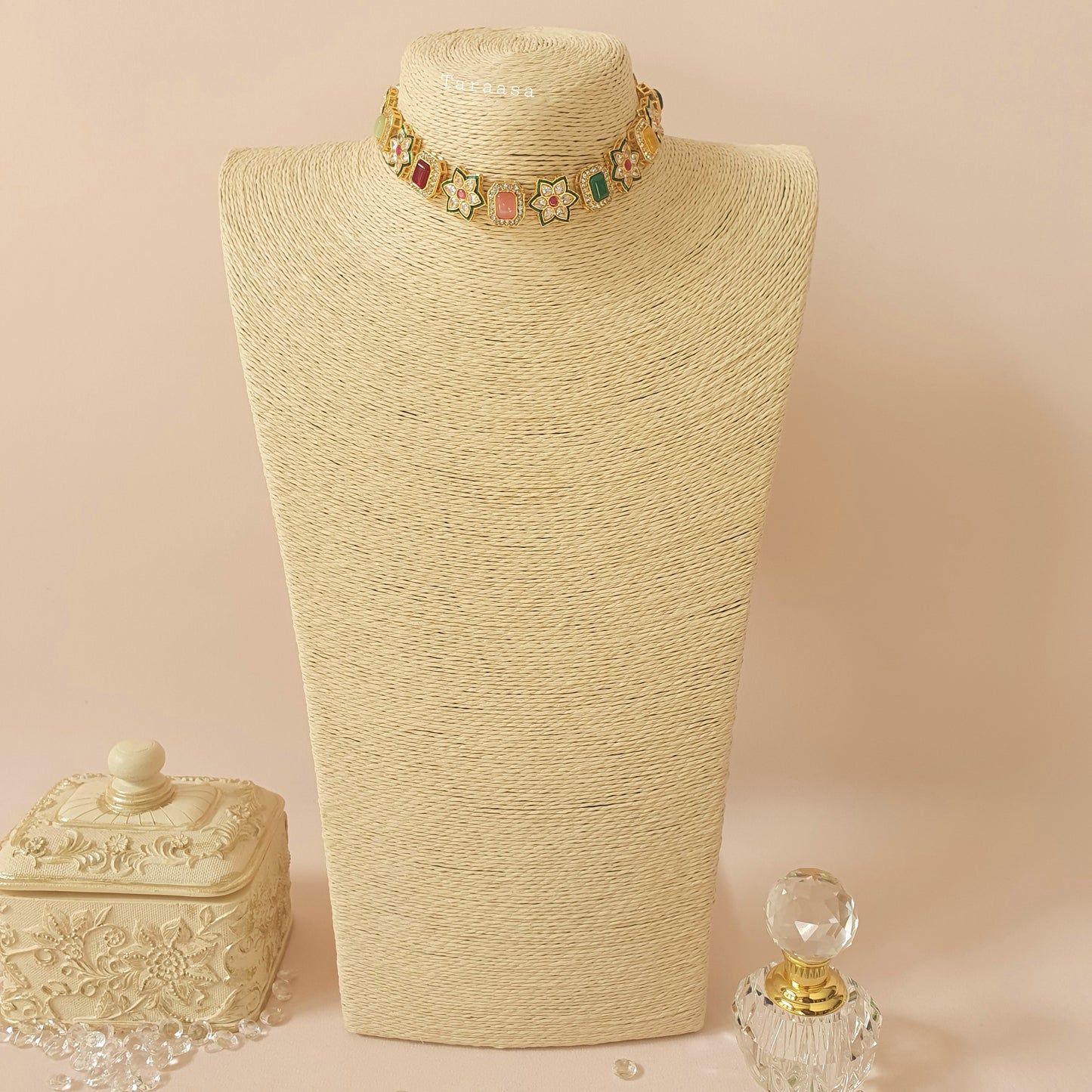 Flower Choker Set Multicolour