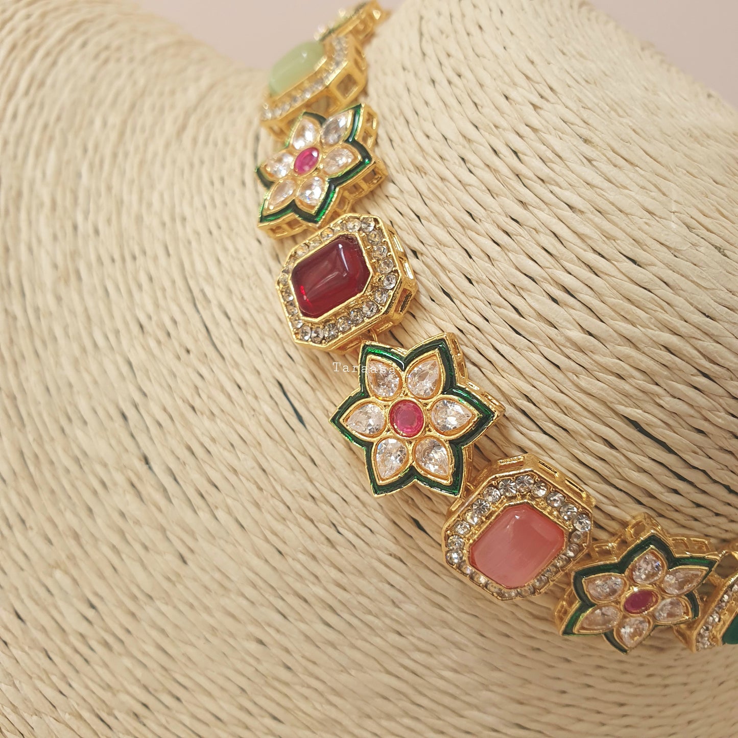 Flower Choker Set Multicolour