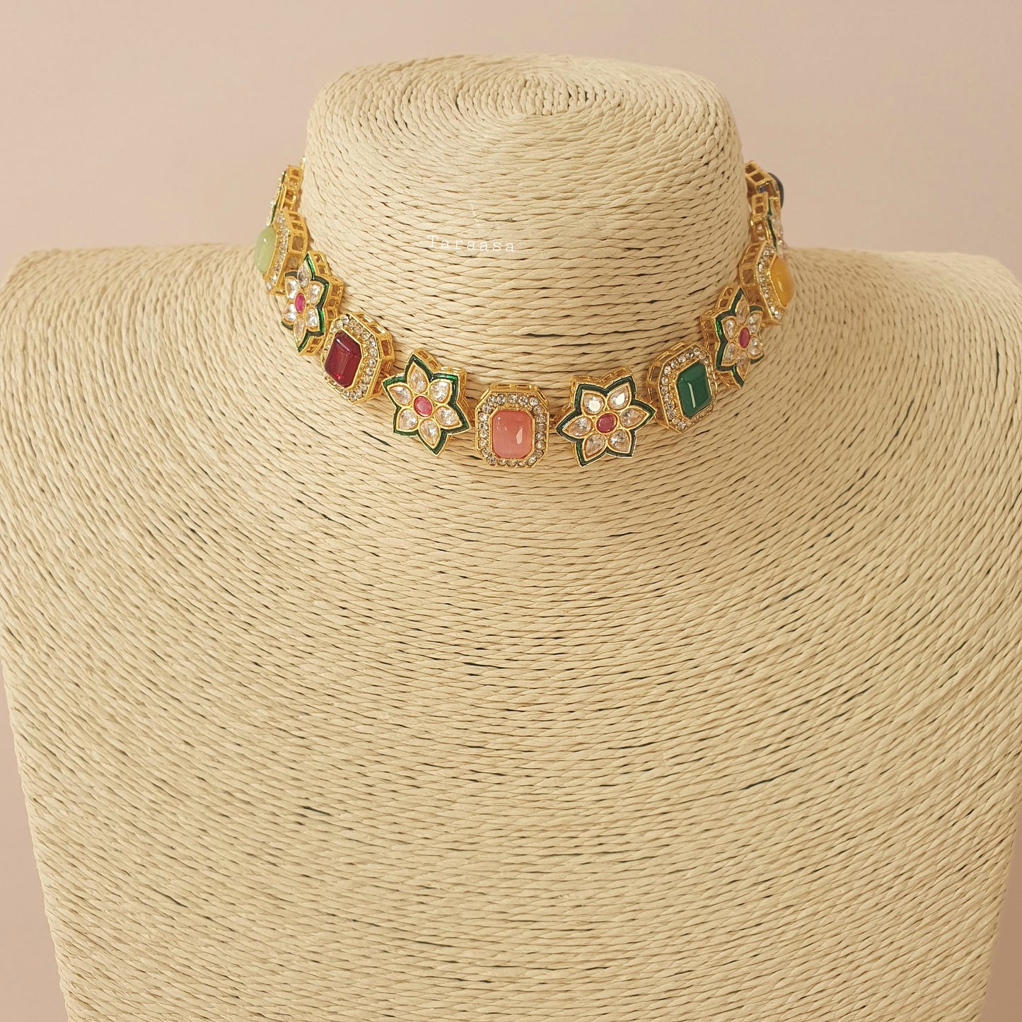 Flower Choker Set Multicolour