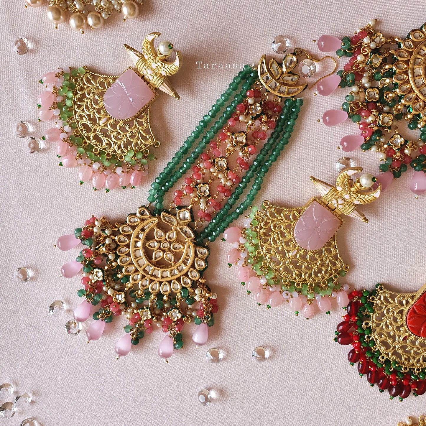 Pink Passa Tikka Set