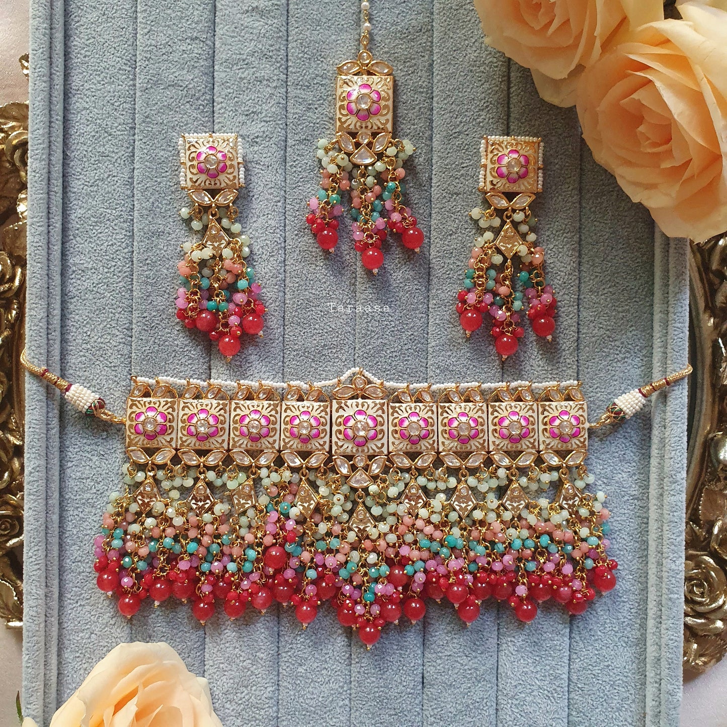 Ivory Luxury Meenakari Choker