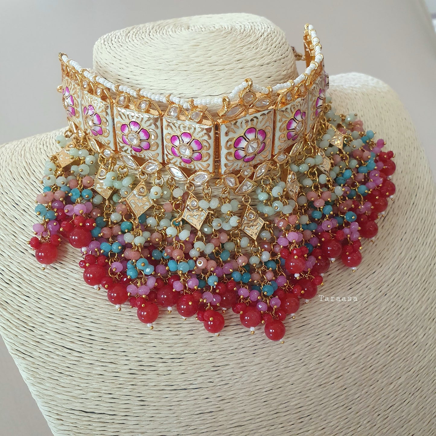 Ivory Luxury Meenakari Choker