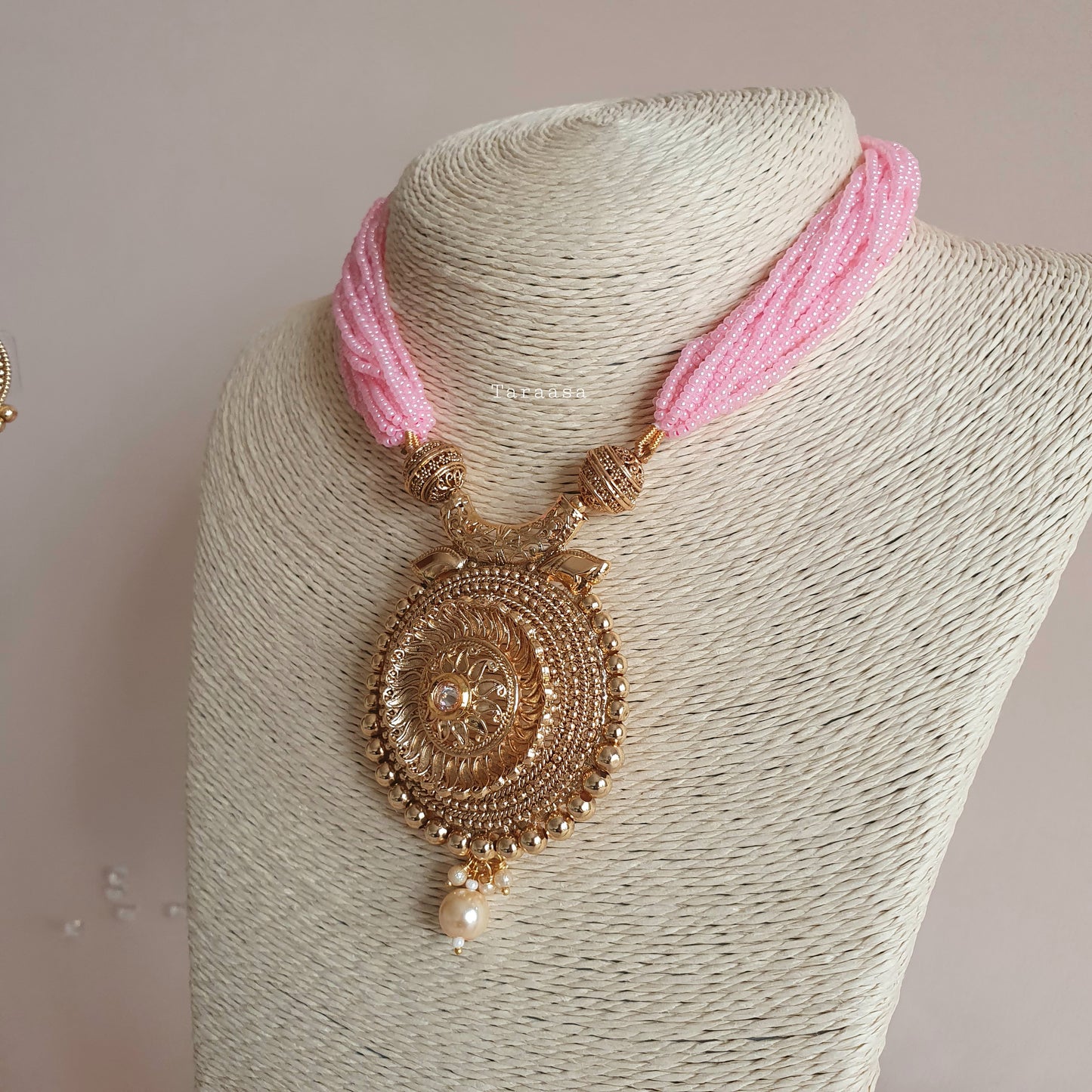 Baby Pink Traditional Necklace