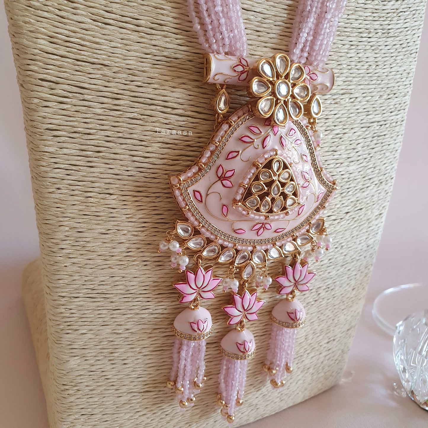 Pink Meenakari Bridal Set