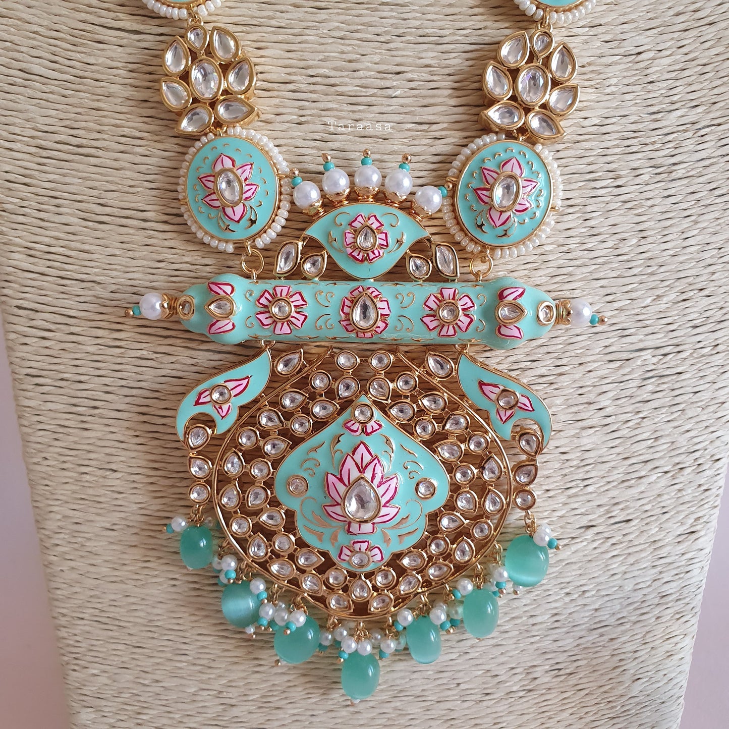 Turquoise Meenakari Bridal Set