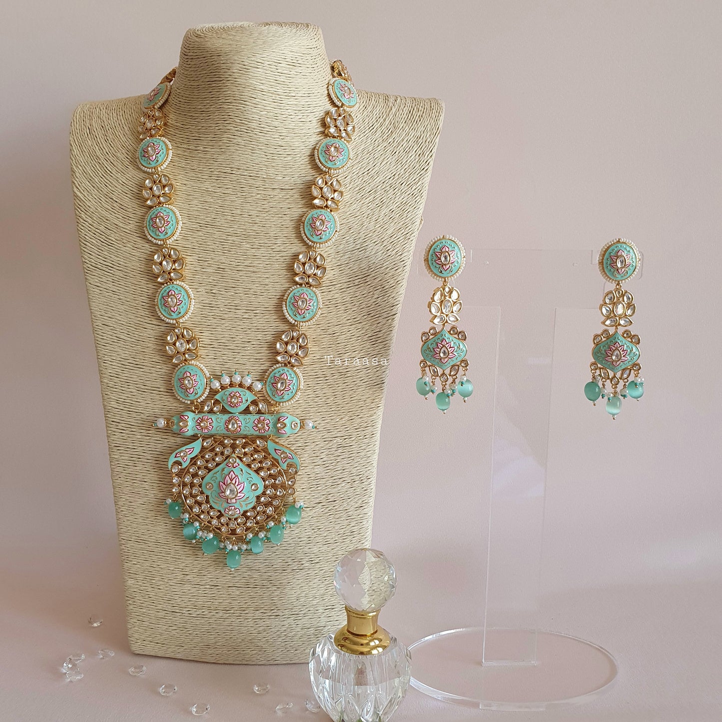 Turquoise Meenakari Bridal Set