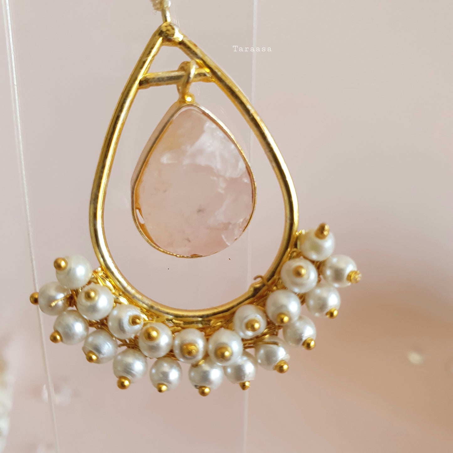 Rose Quartz Crystal Choker Set