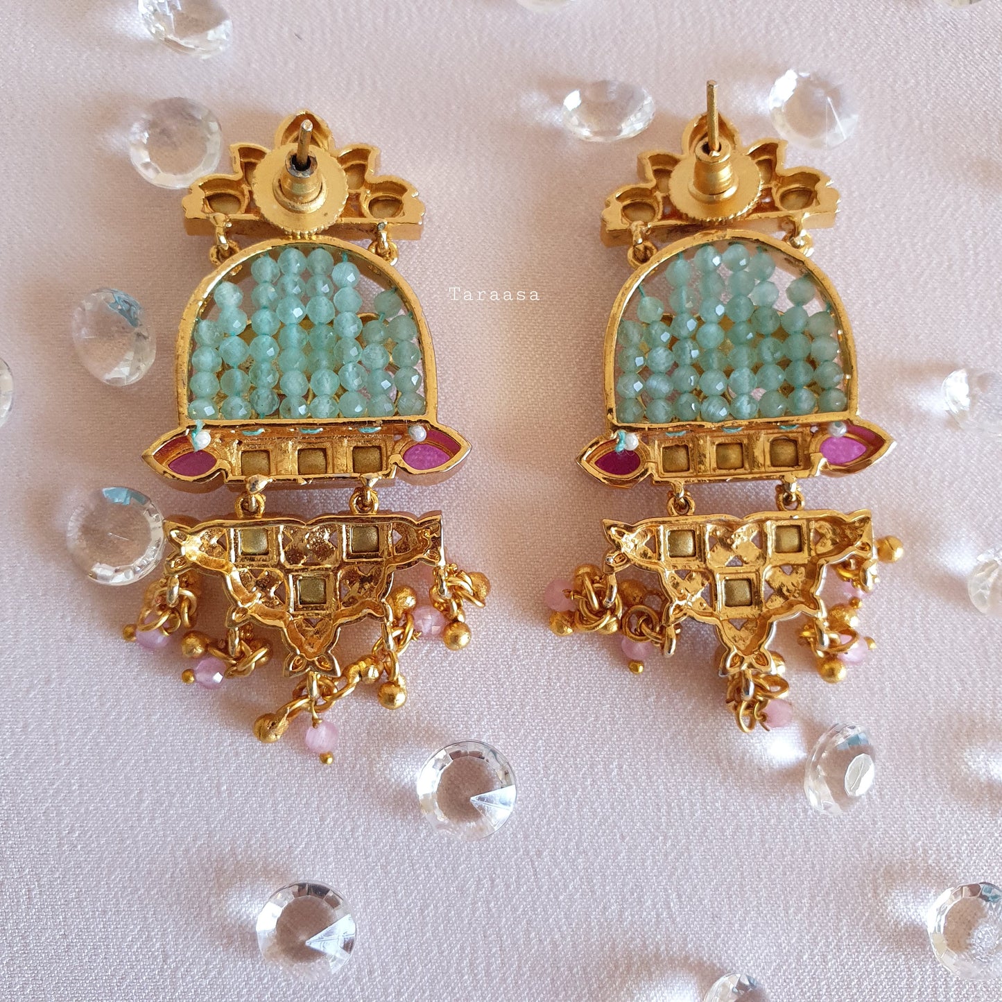 Pearl and Pink Bridal Set