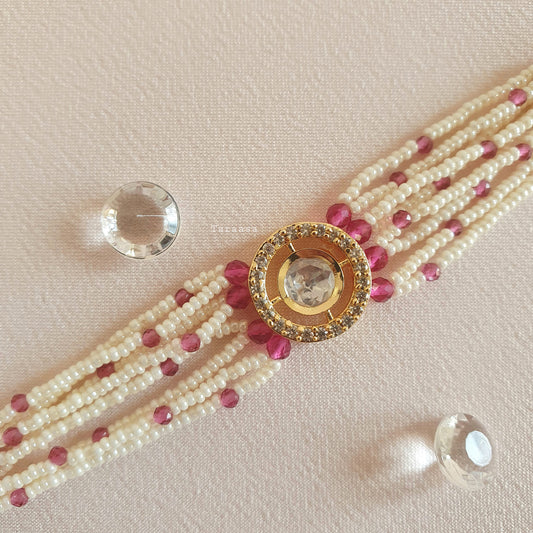 Pearl & Plum Kundan Bracelet