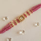 Plum Kundan Bracelet