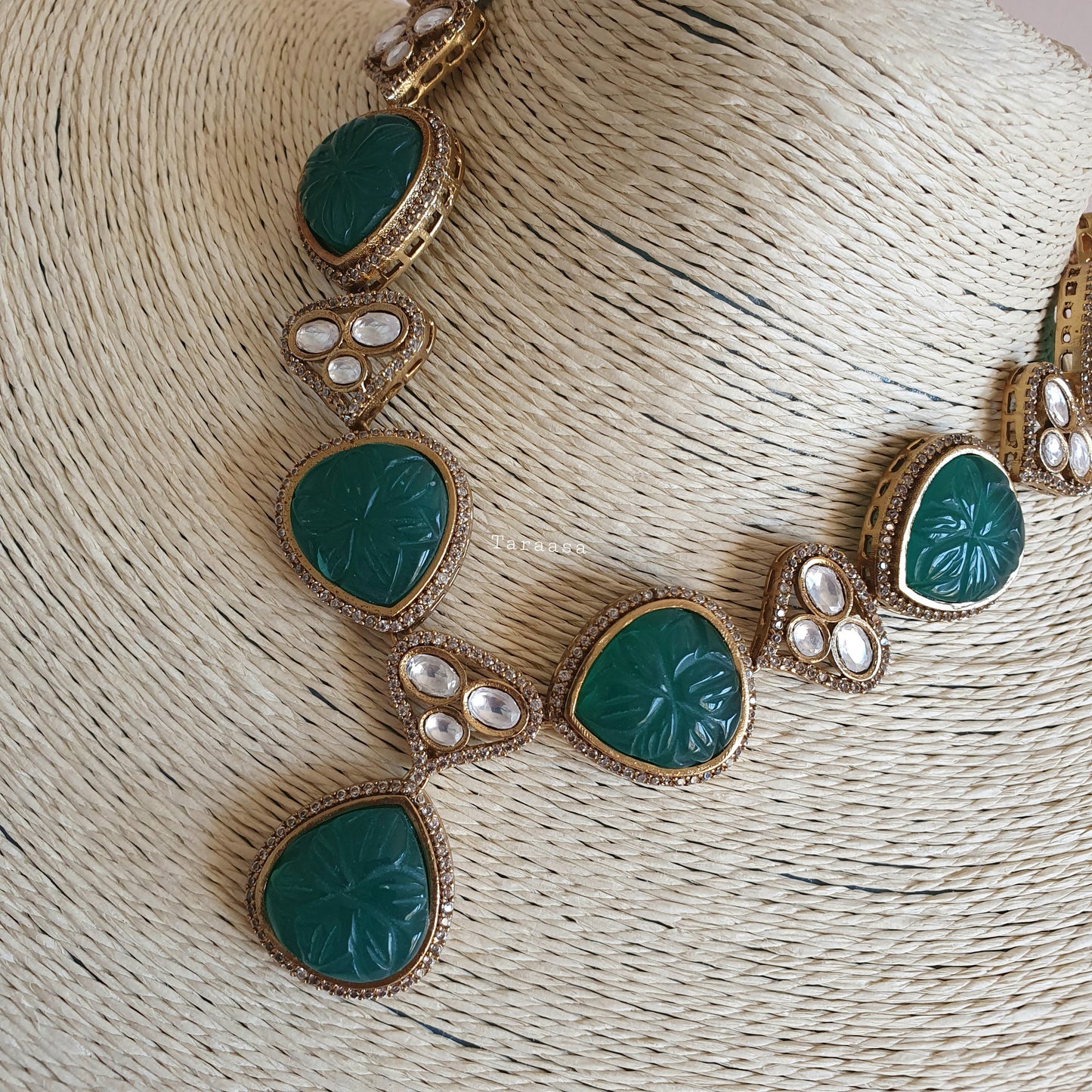 Monalisa Necklace Set - Emerald