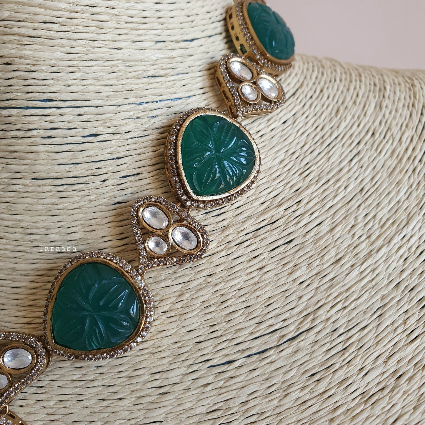 Monalisa Necklace Set - Emerald