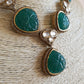 Monalisa Necklace Set - Emerald