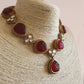 Monalisa Necklace Set - Red