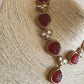 Monalisa Necklace Set - Red