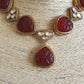 Monalisa Necklace Set - Red