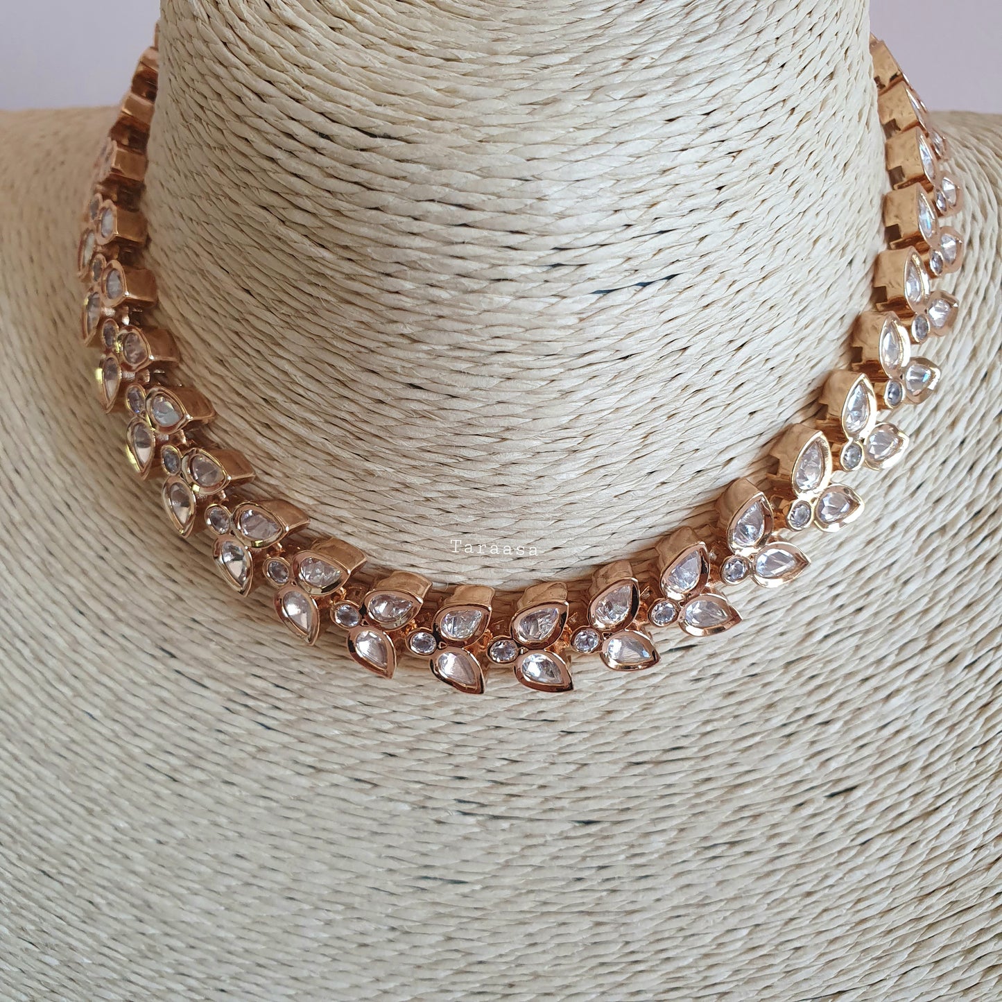 Rose Gold Leaf Choker