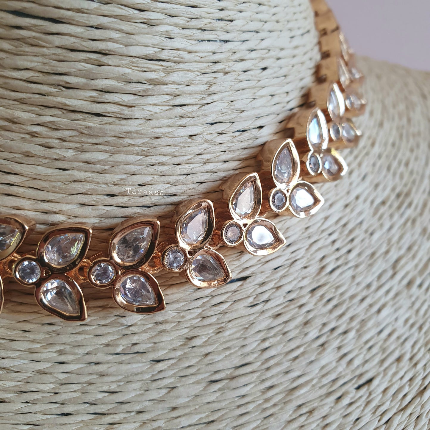 Rose Gold Leaf Choker