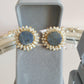 Sodalite Quartz Earring Ring Set